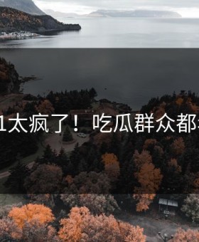 黑料51太疯了！吃瓜群众都看傻了