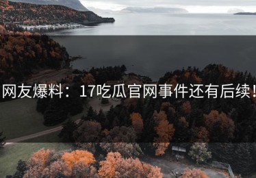 网友爆料：17吃瓜官网事件还有后续！