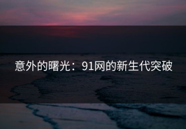 意外的曙光：91网的新生代突破