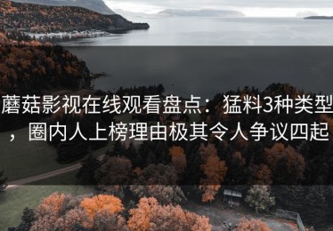 蘑菇影视在线观看盘点：猛料3种类型，圈内人上榜理由极其令人争议四起